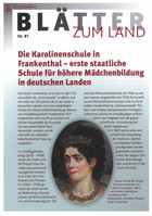 Bild Die Karolinenschule in Frankenthal