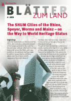 Bild The SHUM Cities of the Rhine, Speyer, Worms and Mainz - on the Way to World Heritage Status