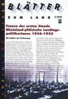 Bild Frauen der ersten StundeRheinland-pfälzische Landtags-politikerinnen 1946-1955